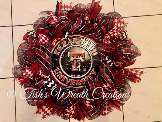 Texas Tech Wreath